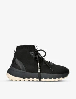 KG Kurt Geiger Lowell Logo-patch Knitted Hi-top Trainers