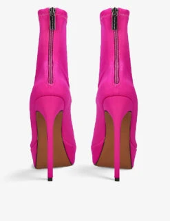 KG Kurt Geiger Flame Open-toe Woven Heeled Ankle Boots -Kurtgeiger Store R03978347 PINK ALT02