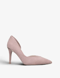 KG Kurt Geiger Alyssa 2 Pointed-toe Faux-suede Court Shoes -Kurtgeiger Store R03979574 BLUSH ALT02