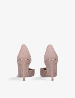 KG Kurt Geiger Alyssa 2 Pointed-toe Faux-suede Court Shoes -Kurtgeiger Store R03979574 BLUSH ALT03