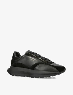 Kurt Geiger London Gaspar Branded Leather Trainers