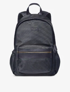 Logo-embellished Woven Backpack