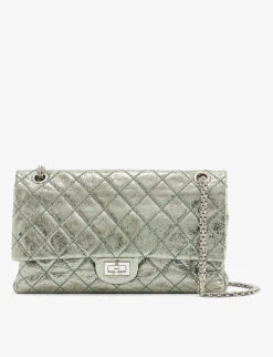 Pre-loved Chanel 2.55 Metallic Leather Shoulder Bag