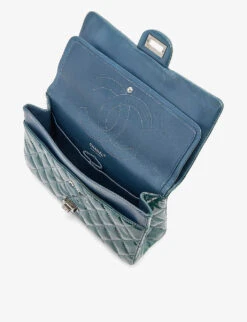 Pre-loved Chanel Maxi 2.55 Patent-leather Shoulder Bag -Kurtgeiger Store R03996357 GREEN ALT03