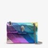 Kurt Geiger London Mini Kensington Rainbow Leather Clutch Bag