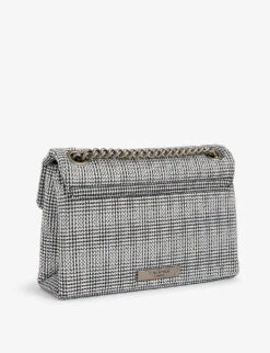 Kurt Geiger London Mini Kensington Logo-plaque Woven Cross-body Bag 6 Kurt Geiger London Mini Kensington Logo-plaque Woven Cross-body Bag -Kurtgeiger Store R03998217 SILVER ALT02