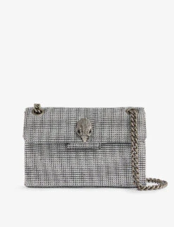 Kurt Geiger London Mini Kensington Logo-plaque Woven Cross-body Bag