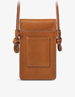 Ella Leather Cross-body Phone Case -Kurtgeiger Store R04002595 TAN ALT03