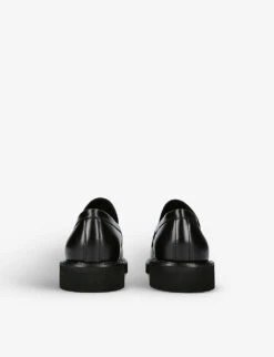 Kurt Geiger London Bank Eagle Head-embellished Leather Loafers -Kurtgeiger Store R04008463 BLACK ALT03