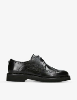 Kurt Geiger London Bank Eagle Head-embellished Leather Brogues