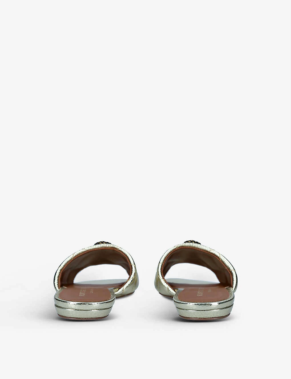 Kurt Geiger London Kensington Eagle-embellished Quilted Leather Mules 4 Kurt Geiger London Kensington Eagle-embellished Quilted Leather Mules - Image 4