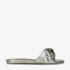 Kurt Geiger London Kensington Eagle-embellished Quilted Leather Mules