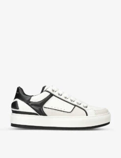 Kurt Geiger London Southbank Contrast-panel Leather Low-top Trainers