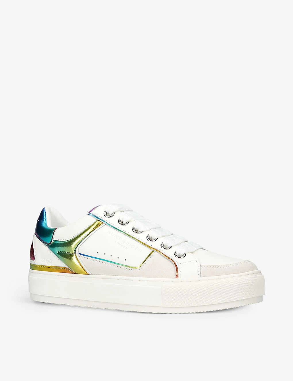 Kurt Geiger London Southbank Rainbow-trim Leather Low-top Trainers 3 Kurt Geiger London Southbank Rainbow-trim Leather Low-top Trainers - Image 3