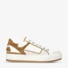 Kurt Geiger London Southbank Contrast-panel Suede And Leather Low-top Trainers