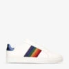 Kurt Geiger London Lennon Rainbow-motif Low-top Leather Trainers