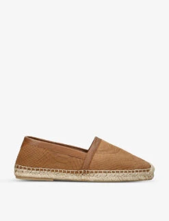 Kurt Geiger London Isaac Rope-effect Slip-on Leather Espadrilles