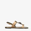 Kurt Geiger London Hampton Eagle-embellishment Leather Sandals