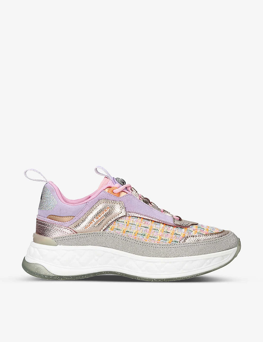 Kurt Geiger London Kensington Tweed And Leather Trainers 1 Kurt Geiger London Kensington Tweed And Leather Trainers