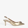 Kurt Geiger London Belgravia Eagle-embellishment Leather Slingback Courts