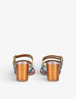 Kurt Geiger London Pierra Rainbow Metallic-print Leather Mules -Kurtgeiger Store R04065832 MULTOTHER ALT03