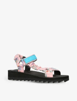 Kurt Geiger London Orion Floral-print Woven Sandals -Kurtgeiger Store R04067398 OTHER ALT02