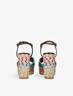 Kurt Geiger London Kensington 105 Rainbow-print Leather Sandals -Kurtgeiger Store R04067448 BLACKCOMB ALT03