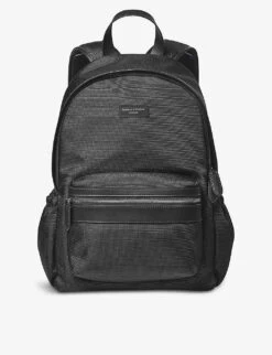 Logo-embellished Woven Backpack