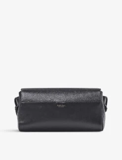 Hampton Grained-leather Baguette Bag -Kurtgeiger Store R04067638 BLACK ALT02