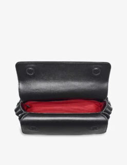 Hampton Grained-leather Baguette Bag -Kurtgeiger Store R04067638 BLACK ALT03