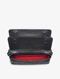 Hampton Grained-leather Baguette Bag -Kurtgeiger Store R04067638 BLACK ALT04