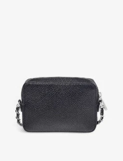 Milly Logo-embossed Leather Crossbody Bag 7 Milly Logo-embossed Leather Crossbody Bag -Kurtgeiger Store R04067648 BLACK ALT02