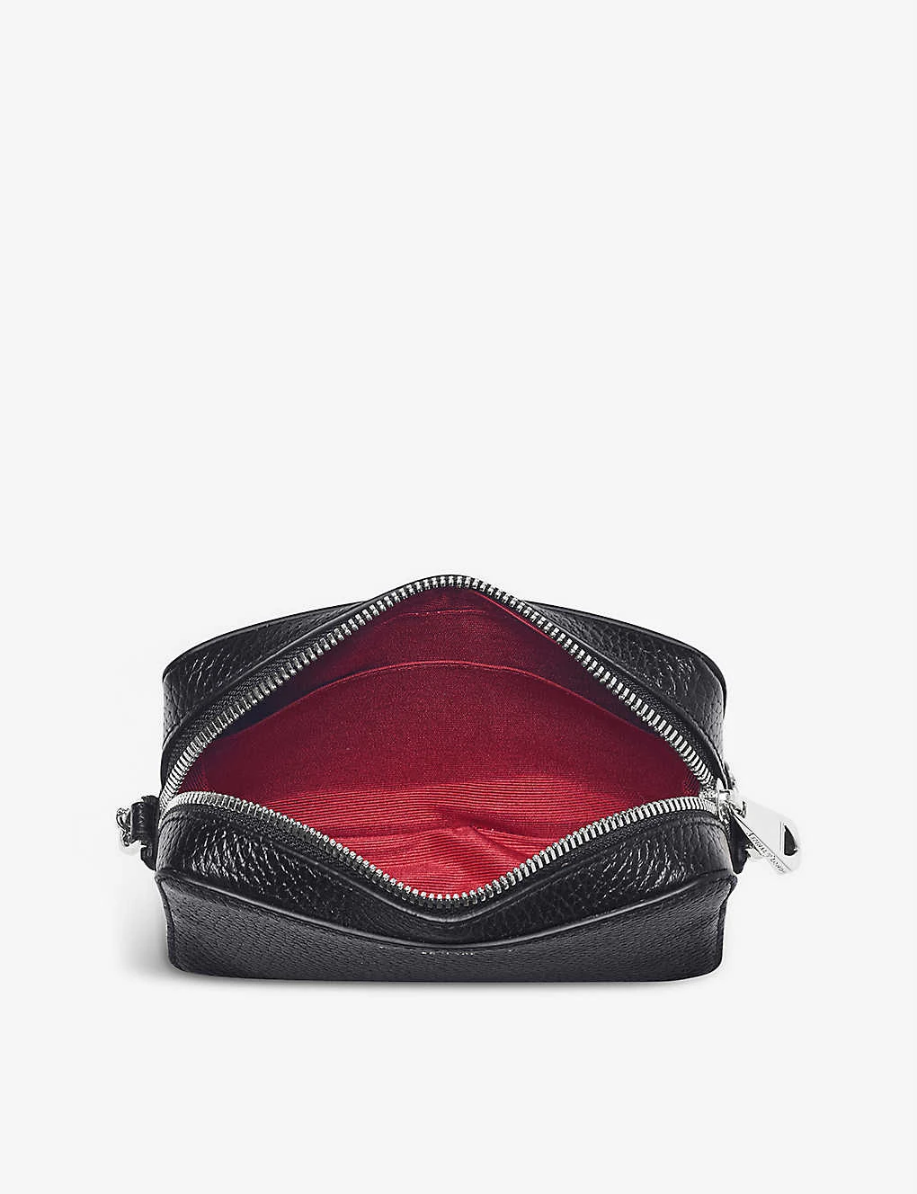 Milly Logo-embossed Leather Crossbody Bag 4 Milly Logo-embossed Leather Crossbody Bag - Image 4