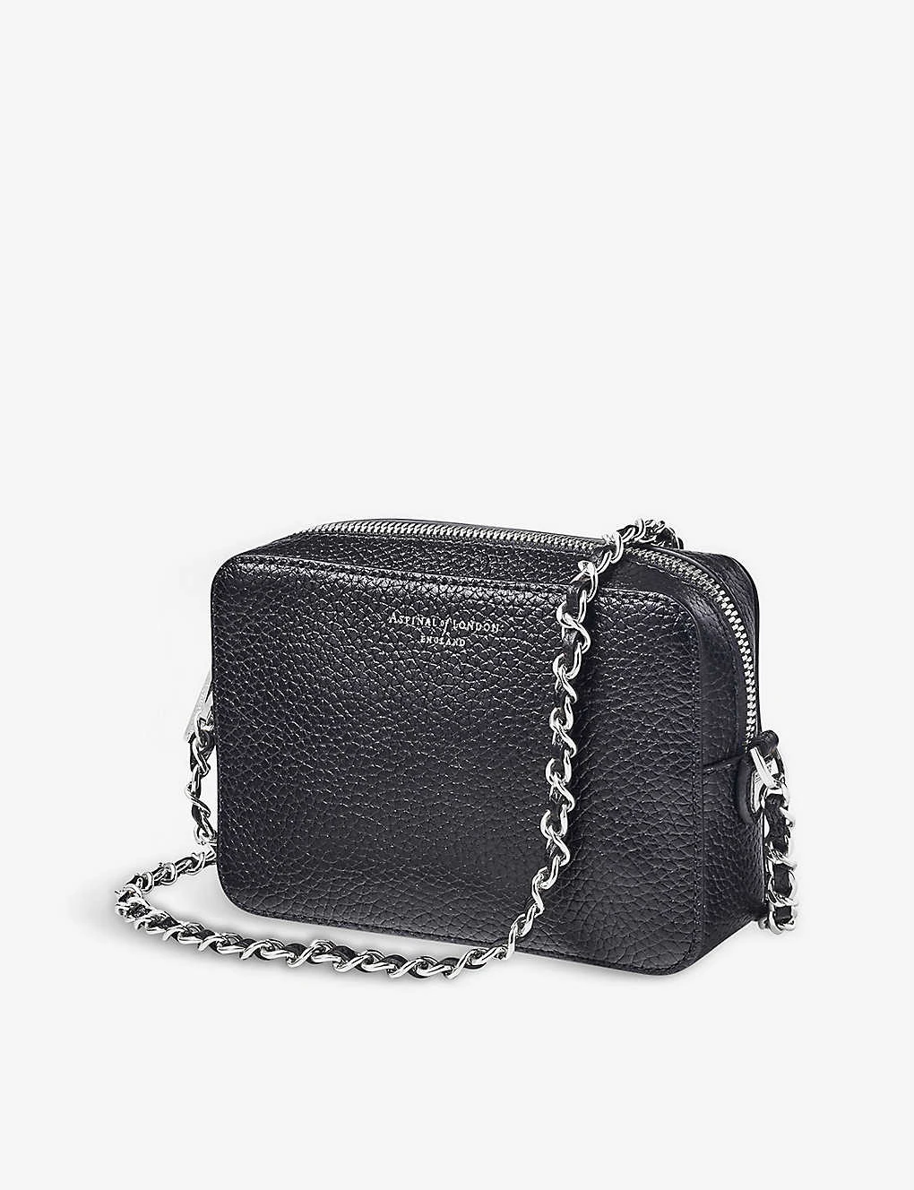 Milly Logo-embossed Leather Crossbody Bag 5 Milly Logo-embossed Leather Crossbody Bag - Image 5