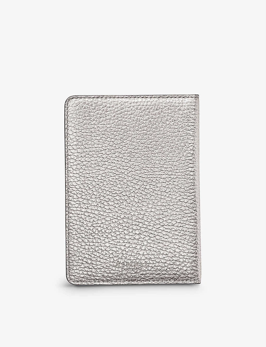 Slot-detail Grained Leather Passport Cover 3 Slot-detail Grained Leather Passport Cover - Image 3