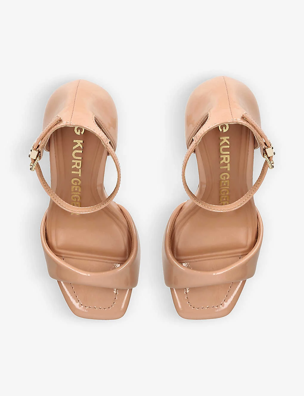 KG Kurt Geiger Fallon Patent Faux-leather Heeled Sandals 2 KG Kurt Geiger Fallon Patent Faux-leather Heeled Sandals - Image 2