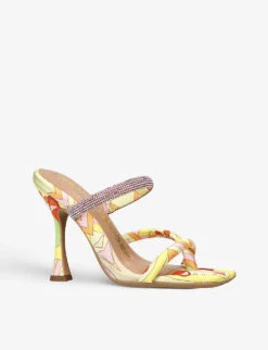 KG Kurt Geiger Fedra Crystal-embellished Satin Heeled Mules -Kurtgeiger Store R04074562 MULTOTHER ALT02