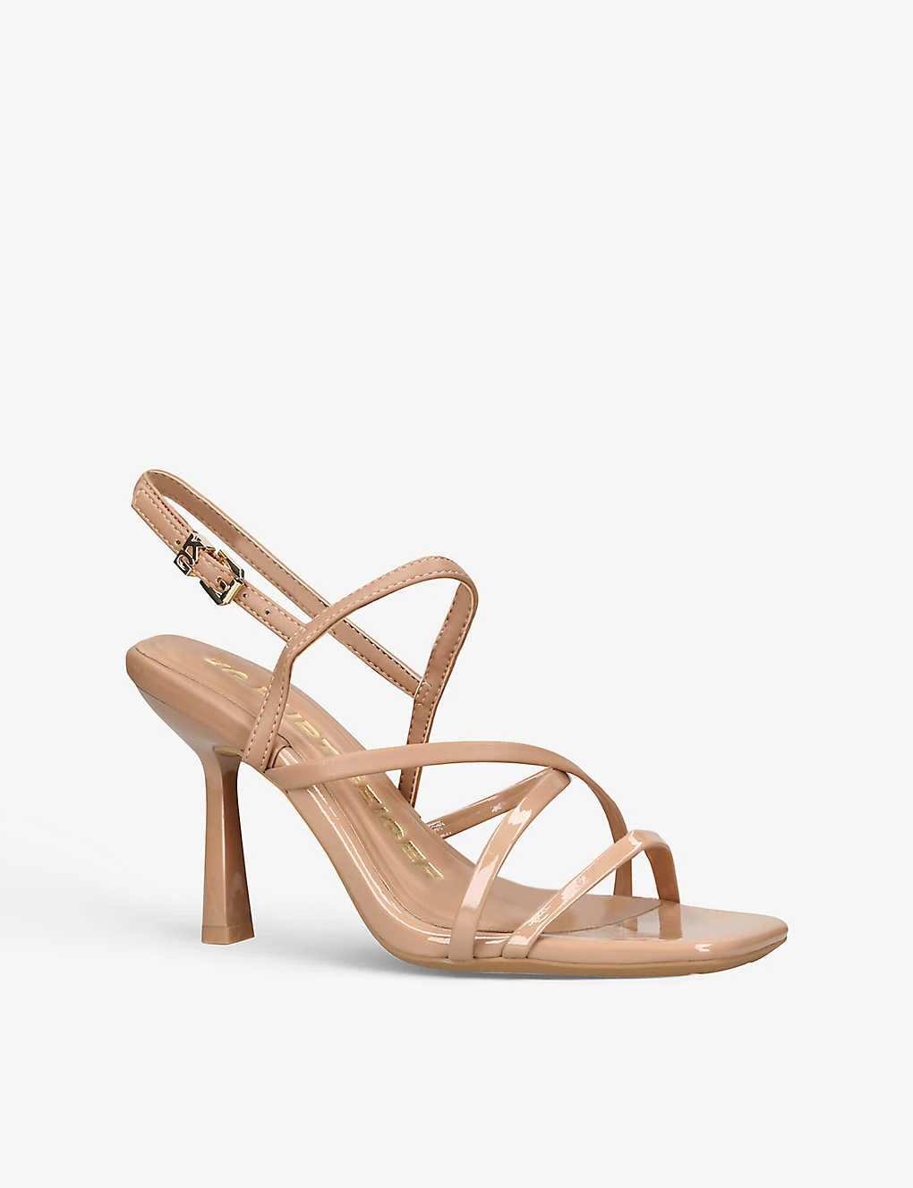 KG Kurt Geiger Fable Cross-over Strap Patent Faux-leather Heeled Sandals 3 KG Kurt Geiger Fable Cross-over Strap Patent Faux-leather Heeled Sandals - Image 3