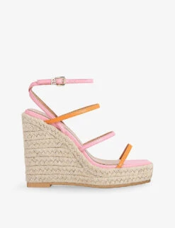 KG Kurt Geiger Palmer Strappy Faux-leather Wedge Sandals