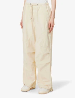 Jaded London Parachute Wide-leg High-rise Cotton Trousers -Kurtgeiger Store R04077323 IVORY ALT02