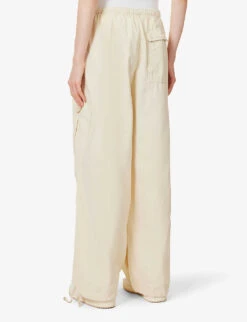 Jaded London Parachute Wide-leg High-rise Cotton Trousers -Kurtgeiger Store R04077323 IVORY ALT03