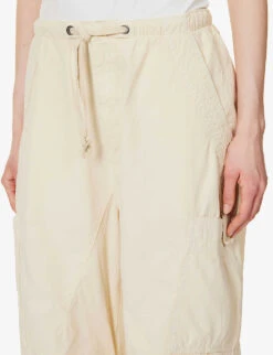 Jaded London Parachute Wide-leg High-rise Cotton Trousers -Kurtgeiger Store R04077323 IVORY ALT04