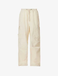 Jaded London Parachute Wide-leg High-rise Cotton Trousers