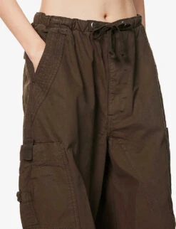 Jaded London Parachute Wide-leg High-rise Cotton Trousers 9 Jaded London Parachute Wide-leg High-rise Cotton Trousers -Kurtgeiger Store R04077324 KHAKI ALT04