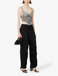Jaded London Parachute Relaxed-fit Wide-leg High-rise Cotton Trousers 6 Jaded London Parachute Relaxed-fit Wide-leg High-rise Cotton Trousers -Kurtgeiger Store R04077326 BLACK ALT01