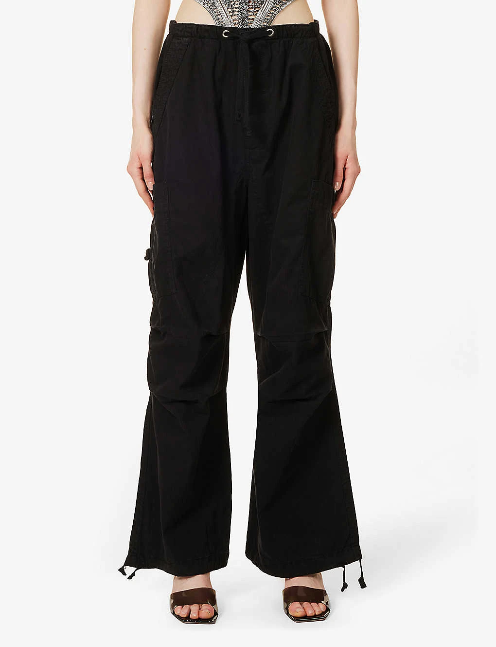 Jaded London Parachute Relaxed-fit Wide-leg High-rise Cotton Trousers 3 Jaded London Parachute Relaxed-fit Wide-leg High-rise Cotton Trousers - Image 3