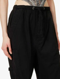 Jaded London Parachute Relaxed-fit Wide-leg High-rise Cotton Trousers 9 Jaded London Parachute Relaxed-fit Wide-leg High-rise Cotton Trousers -Kurtgeiger Store R04077326 BLACK ALT04