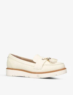 KG Kurt Geiger Morly Croc-embossed Faux-leather Loafers