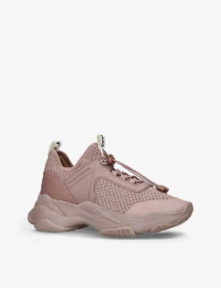 KG Kurt Geiger Leighton Logo-print Woven And Mesh Low-top Trainers -Kurtgeiger Store R04080113 TAUPECOMB ALT02