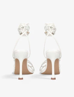 KG Kurt Geiger Sydney Wrap-around Embossed Faux-leather Heeled Sandals 7 KG Kurt Geiger Sydney Wrap-around Embossed Faux-leather Heeled Sandals -Kurtgeiger Store R04080116 WHITE ALT03